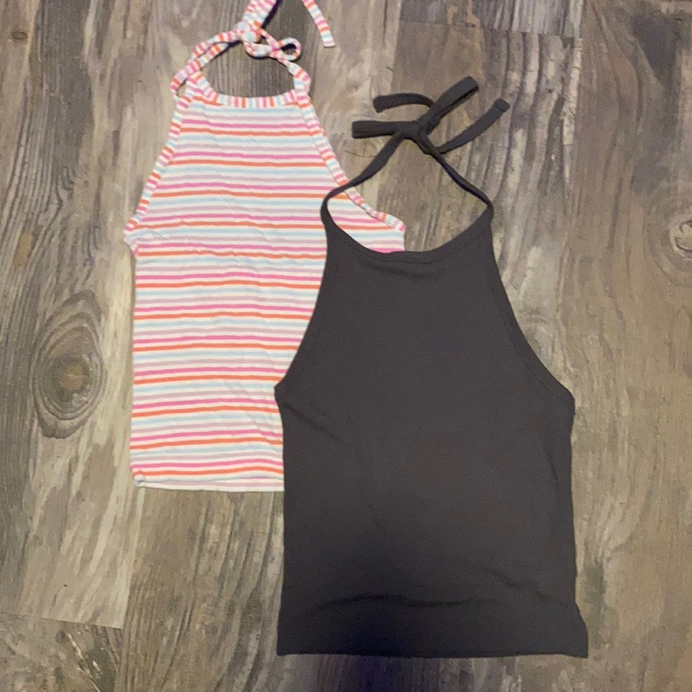 2 halter tops